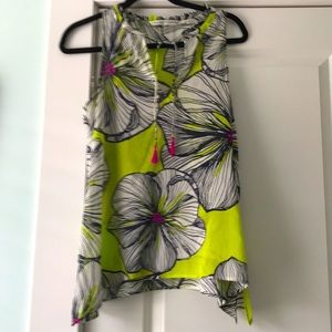 Trina Turk sleeveless flowered Top